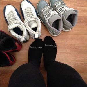 Jordans. Cool grey 11, 12s and bred 13s